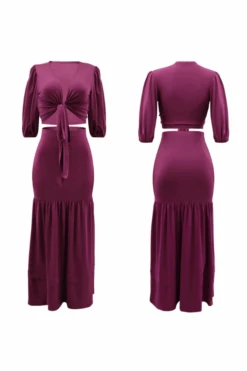 V-Neck Lantern Sleeve Top & Ruffle Hem Skirt Set 14 V-Neck Lantern Sleeve Top & Ruffle Hem Skirt Set -Acorpstyle 2023 07 11T160814.860