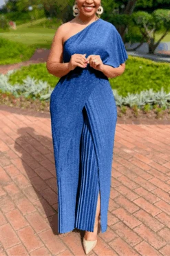 One Shoulder Glitter Pleated Jumpsuit 18 One Shoulder Glitter Pleated Jumpsuit -Acorpstyle 2023 08 09T163717.331