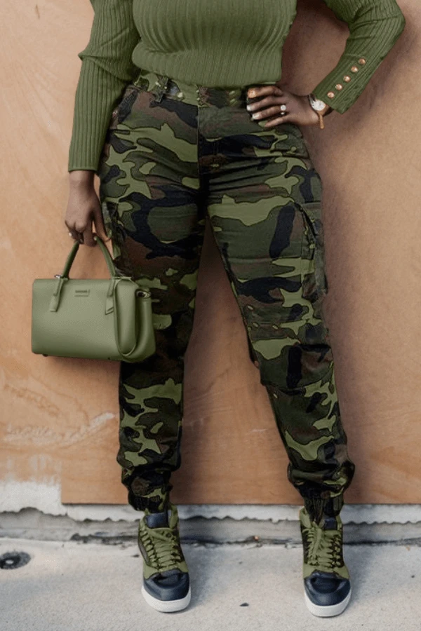 Camo Print Flap Pocket Cargo Pants 4 Camo Print Flap Pocket Cargo Pants - Image 4