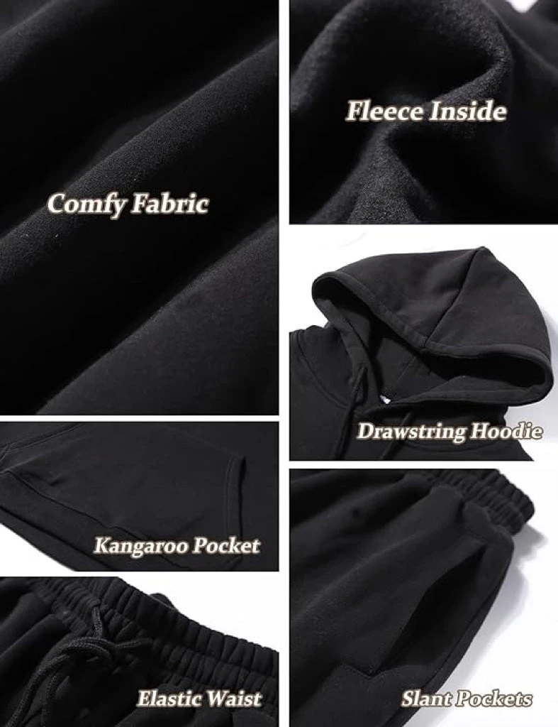 Kangaroo Pocket Hoodie & Sweatpants Set 7 Kangaroo Pocket Hoodie & Sweatpants Set - Image 7