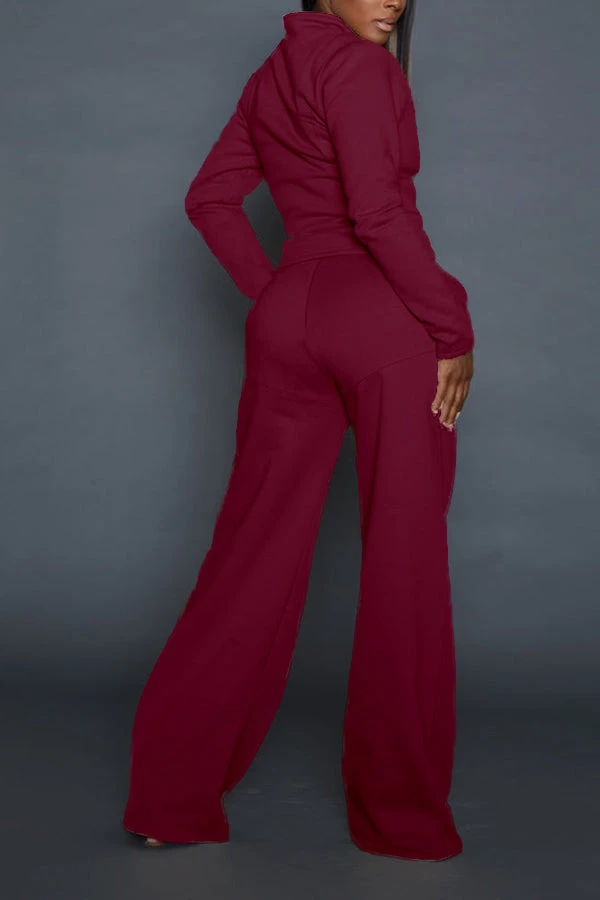 Cozy Seam Front Zip Jacket & Pants Set 5 Cozy Seam Front Zip Jacket & Pants Set - Image 5