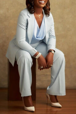 OL Lapel Collar Blazer & Pants Set 6 OL Lapel Collar Blazer & Pants Set -Acorpstyle XTA1735 WB 2