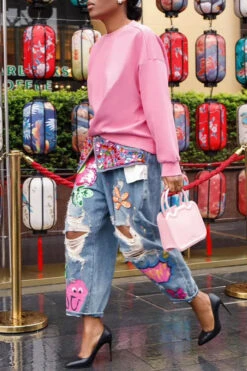 Solid Color Twist Front Sweatshirt 5 Solid Color Twist Front Sweatshirt -Acorpstyle XTA2038 PI 3