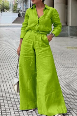 Vintage Patched Pocket Shirt & Pants Set 14 Vintage Patched Pocket Shirt & Pants Set -Acorpstyle XTA2401 GR 1