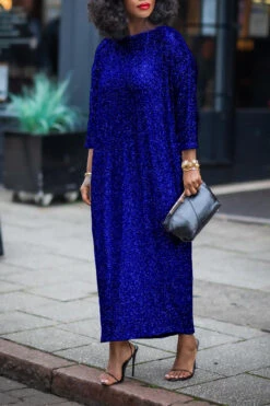 Glittery Sequin Drop Shoulder Maxi Dress 8 Glittery Sequin Drop Shoulder Maxi Dress -Acorpstyle XTF2651 RB 1 1d99fe63 3ea0 4b88 b8fb c7d9ef040150