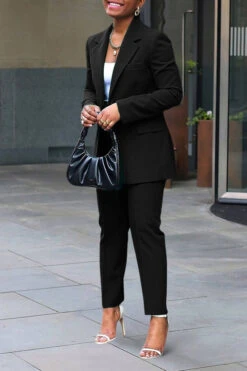 Stylish Lapel Neck Pocket Blazer & Pants Set -Acorpstyle XTF3405 BK 2 5b297ea4 77ee 4332 b864 63ef96c69c08