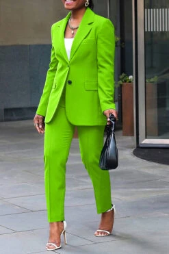 Stylish Lapel Neck Pocket Blazer & Pants Set -Acorpstyle XTF3405 FG 1 5a11d217 cfc4 4adb b09e 67fabf723747