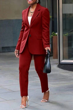 Stylish Lapel Neck Pocket Blazer & Pants Set -Acorpstyle XTF3405 RE 1 83e96a5f f862 41a1 a560 a6e57fb4e800