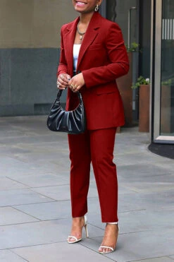 Stylish Lapel Neck Pocket Blazer & Pants Set -Acorpstyle XTF3405 RE 3 40e778bc 3f8b 42cd b1bc 40862bc0bdcd