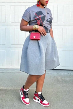 Chic Pleated Wide Leg Shorts -Acorpstyle XTF4143 AS 3