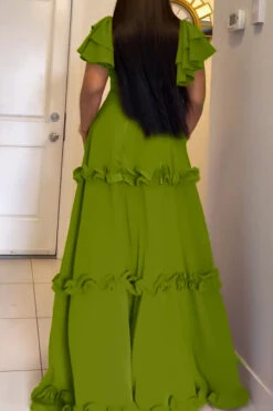 Layered Ruffle Sleeve Frilled Maxi Dress 10 Layered Ruffle Sleeve Frilled Maxi Dress -Acorpstyle XTF5207 GR 2 5287ae05 a92d 4232 9a86 523971b49f38