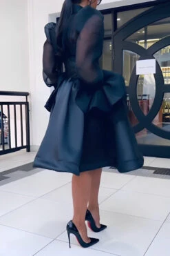 Chic Mesh Ruffle Sleeve Blouse & Skirt Set 16 Chic Mesh Ruffle Sleeve Blouse & Skirt Set -Acorpstyle XTF6427 BK 2 f14f0207 e4ef 4c87 b7b4 36e160384797