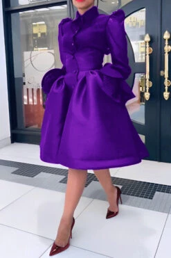 Chic Mesh Ruffle Sleeve Blouse & Skirt Set 25 Chic Mesh Ruffle Sleeve Blouse & Skirt Set -Acorpstyle XTF6427 PU 2