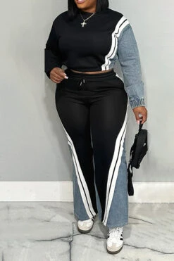 Casual Half Zip Colorblock Top & Pants Set 23 Casual Half Zip Colorblock Top & Pants Set -Acorpstyle XTF6677 BK 1 e8b7ceac bb6a 4adb 90ae 4fa8ccd3e4da