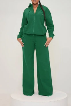 Relaxed Fit Zip Through Hoodie & Pants Set 14 Relaxed Fit Zip Through Hoodie & Pants Set -Acorpstyle XTF6883 GR 1