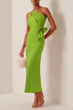 Elegant Pink Bow Accented Dress -Acorpstyle XTF7257 GR 2 bdc266dd b827 419e 861a dcebd24ee505