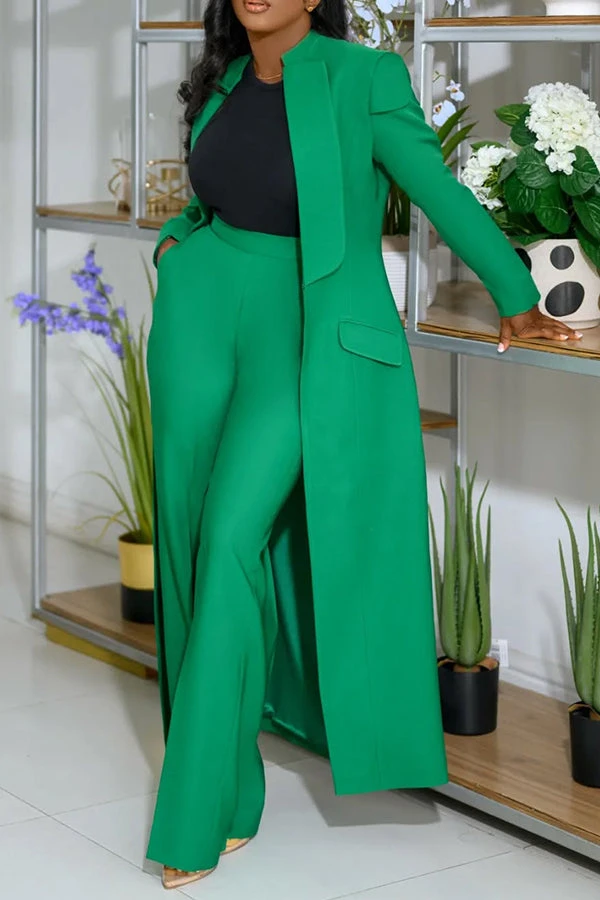 Stylish Longer Version Cap Sleeve Suit Set 1 Stylish Longer Version Cap Sleeve Suit Set