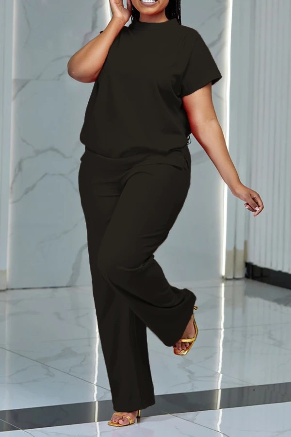 Elegant Batwing Sleeve Top & Pants Set 4 Elegant Batwing Sleeve Top & Pants Set - Image 4