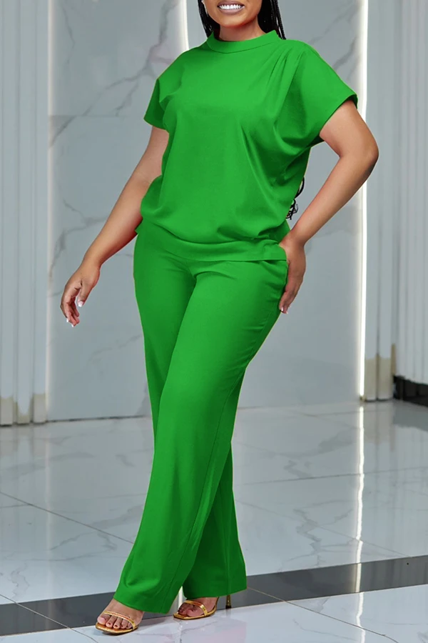 Elegant Batwing Sleeve Top & Pants Set 9 Elegant Batwing Sleeve Top & Pants Set - Image 9