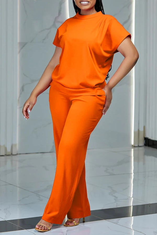 Elegant Batwing Sleeve Top & Pants Set 11 Elegant Batwing Sleeve Top & Pants Set - Image 11