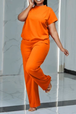 Elegant Batwing Sleeve Top & Pants Set 23 Elegant Batwing Sleeve Top & Pants Set -Acorpstyle XTG0658 OR 2