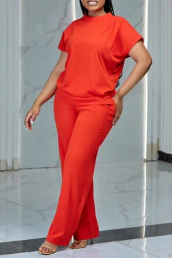 Elegant Batwing Sleeve Top & Pants Set 18 Elegant Batwing Sleeve Top & Pants Set -Acorpstyle XTG0658 RE 1