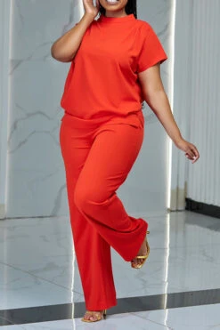 Elegant Batwing Sleeve Top & Pants Set 19 Elegant Batwing Sleeve Top & Pants Set -Acorpstyle XTG0658 RE 2