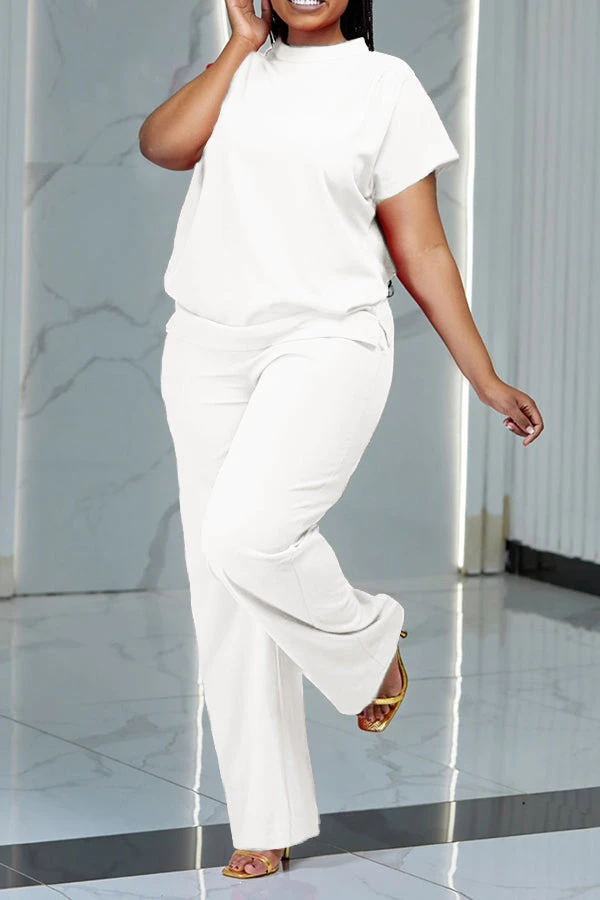 Elegant Batwing Sleeve Top & Pants Set 6 Elegant Batwing Sleeve Top & Pants Set - Image 6