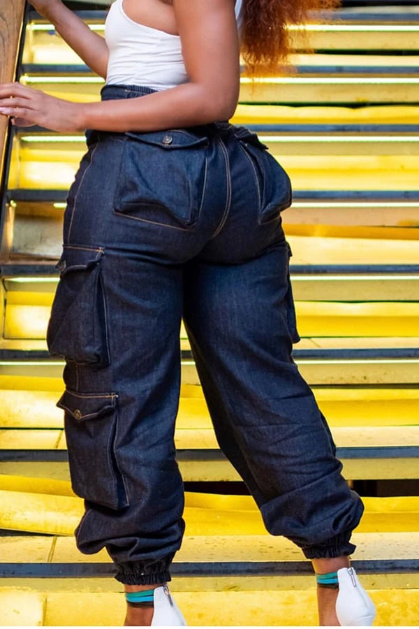 Street Solid Flap Pocket Jeans 2 Street Solid Flap Pocket Jeans - Image 2