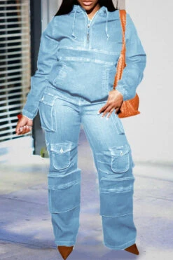 Retro Zip Up Denim Hoodie & Jeans Set 6 Retro Zip Up Denim Hoodie & Jeans Set -Acorpstyle XTH1486 WB 1 3a3e1006 e1ea 4859 8f32 351e94733f89