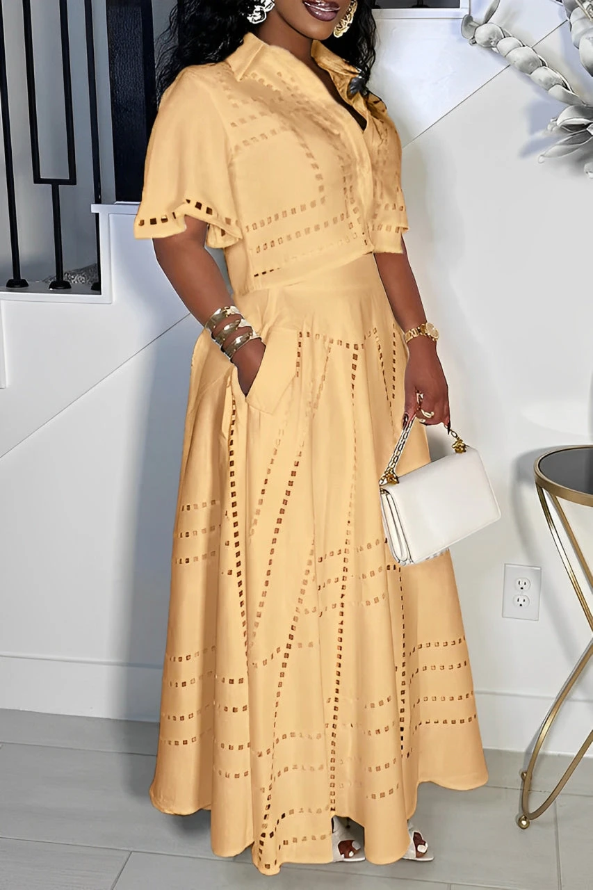 Stylish Burning Flower Craft Short Top & Skirt Set 9 Stylish Burning Flower Craft Short Top & Skirt Set - Image 9