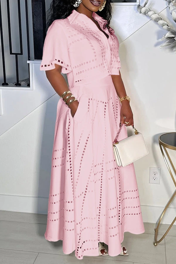 Stylish Burning Flower Craft Short Top & Skirt Set 5 Stylish Burning Flower Craft Short Top & Skirt Set - Image 5