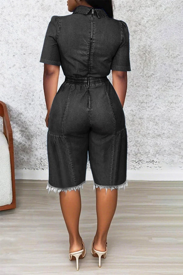 Chic Twist Tassel Hem Denim Jumpsuit 6 Chic Twist Tassel Hem Denim Jumpsuit - Image 6