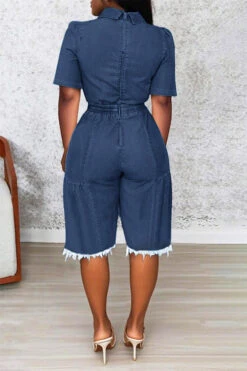 Chic Twist Tassel Hem Denim Jumpsuit 9 Chic Twist Tassel Hem Denim Jumpsuit -Acorpstyle XTH4020 GB 2