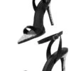 Rhinestone Stiletto Fish Mouth High Heels