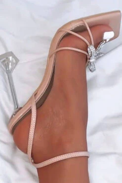 Shiny Bow Rhinestone High Heels 7 Shiny Bow Rhinestone High Heels -Acorpstyle XTK0127 AP 1