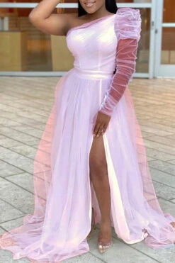 Elegant One Shoulder Pleated Oversized Dress 16 Elegant One Shoulder Pleated Oversized Dress -Acorpstyle XTK0180 PI 2
