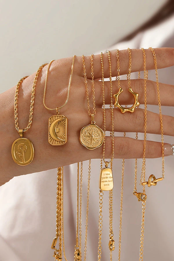 Fashion Retro Geometric Drop Necklace 11 Fashion Retro Geometric Drop Necklace - Image 11