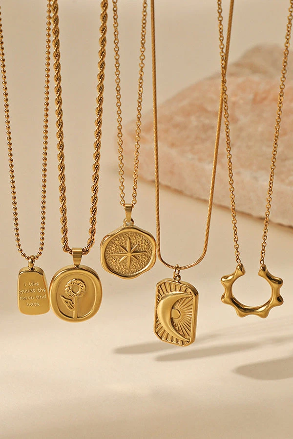 Fashion Retro Geometric Drop Necklace 9 Fashion Retro Geometric Drop Necklace - Image 9