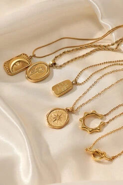 Fashion Retro Geometric Drop Necklace 17 Fashion Retro Geometric Drop Necklace -Acorpstyle XTK0242 GO 2