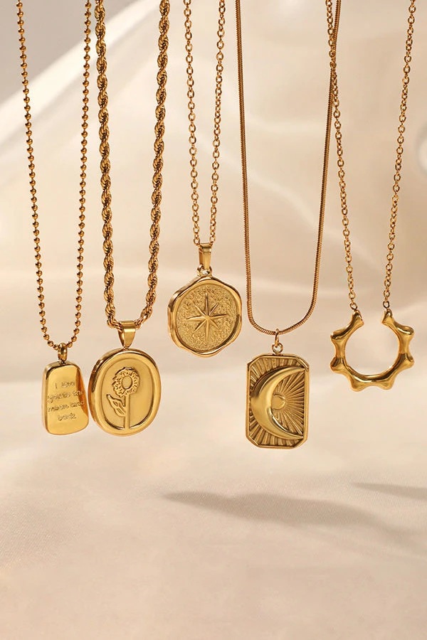 Fashion Retro Geometric Drop Necklace 5 Fashion Retro Geometric Drop Necklace - Image 5