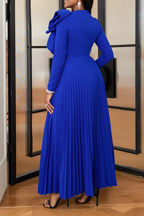 Party Three-dimensional Decorative Pleated Dress 2 Party Three-dimensional Decorative Pleated Dress - Image 2