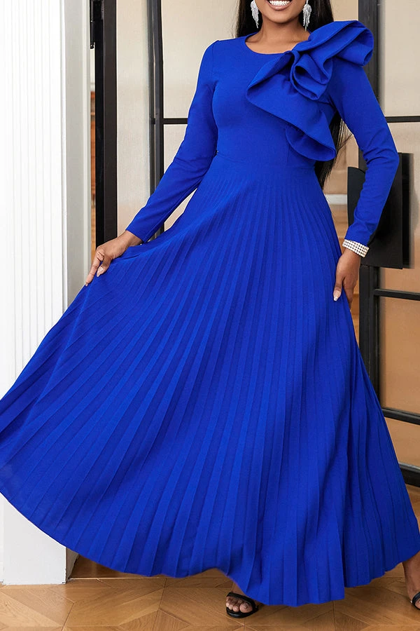 Party Three-dimensional Decorative Pleated Dress 3 Party Three-dimensional Decorative Pleated Dress - Image 3