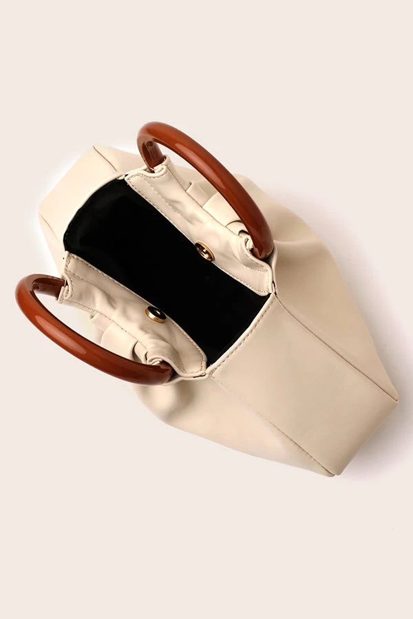 Evening Pleated Solid Wood Handbag* 13 Evening Pleated Solid Wood Handbag* - Image 13