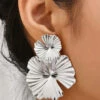 Personality Light Luxury Leaves Metallic Earrings
