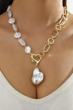 Elegant Advanced Irregular Layered Pearl Necklace