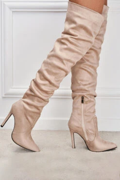 Versatile Ruched Zipper Long High Heels 7 Versatile Ruched Zipper Long High Heels -Acorpstyle XTS0036 AP 2