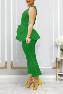 Stylish Belt Pleated Trim Top & Pants Set 23 Stylish Belt Pleated Trim Top & Pants Set -Acorpstyle XTS0209 GR 3 fb7e7a07 ec46 4cab ac60 6ff585b99a9c