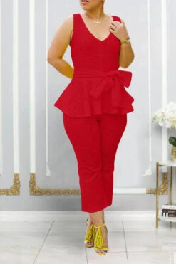 Stylish Belt Pleated Trim Top & Pants Set 18 Stylish Belt Pleated Trim Top & Pants Set -Acorpstyle XTS0209 RE 1 10b10391 98ad 4786 b90f 878979ff61ad