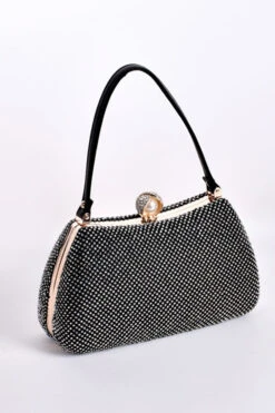 Stylish Glitter Chain Evening Bag -Acorpstyle XTT0019 BK 1